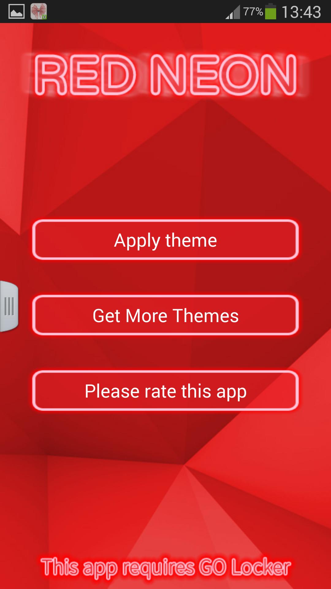 Red Neon for GO Locker