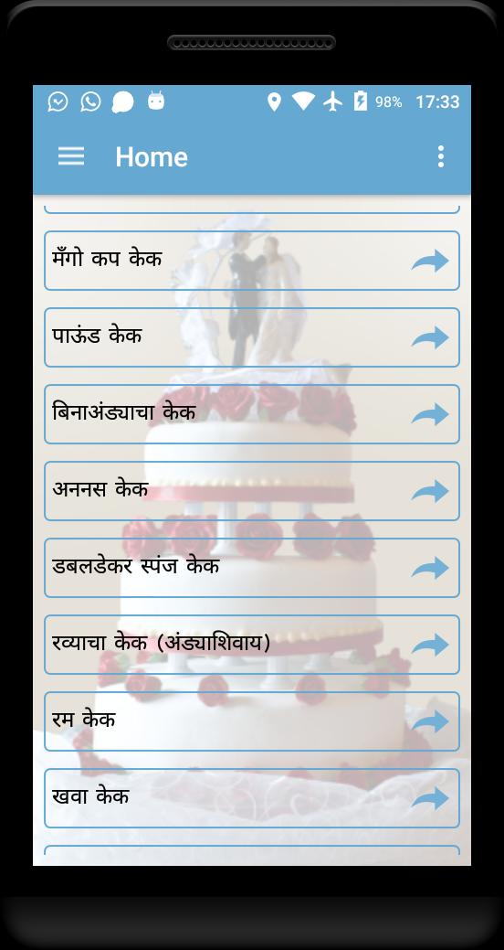 Cake Recipes in Marathi