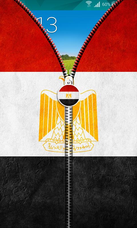 Egypt Flag Zipper UnLock