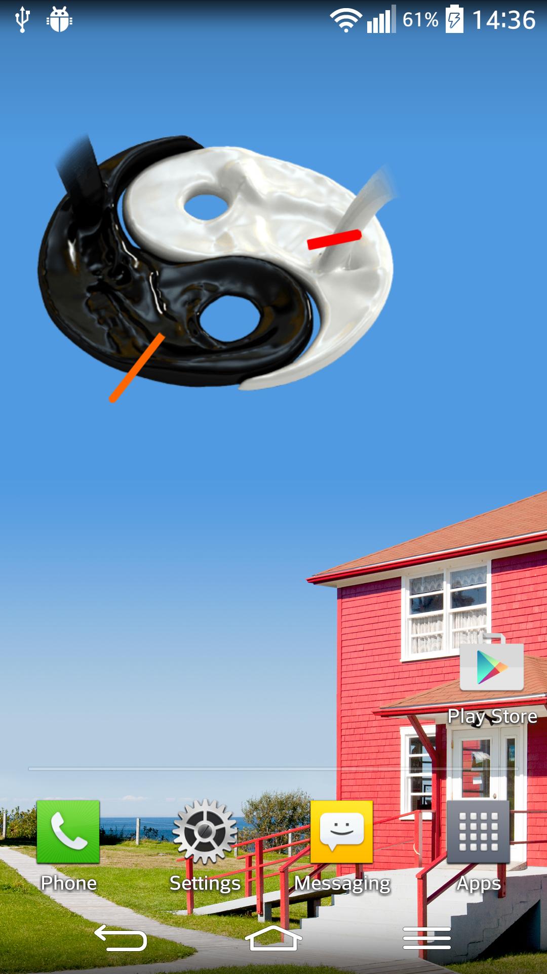 Yin Yang Clock Widget