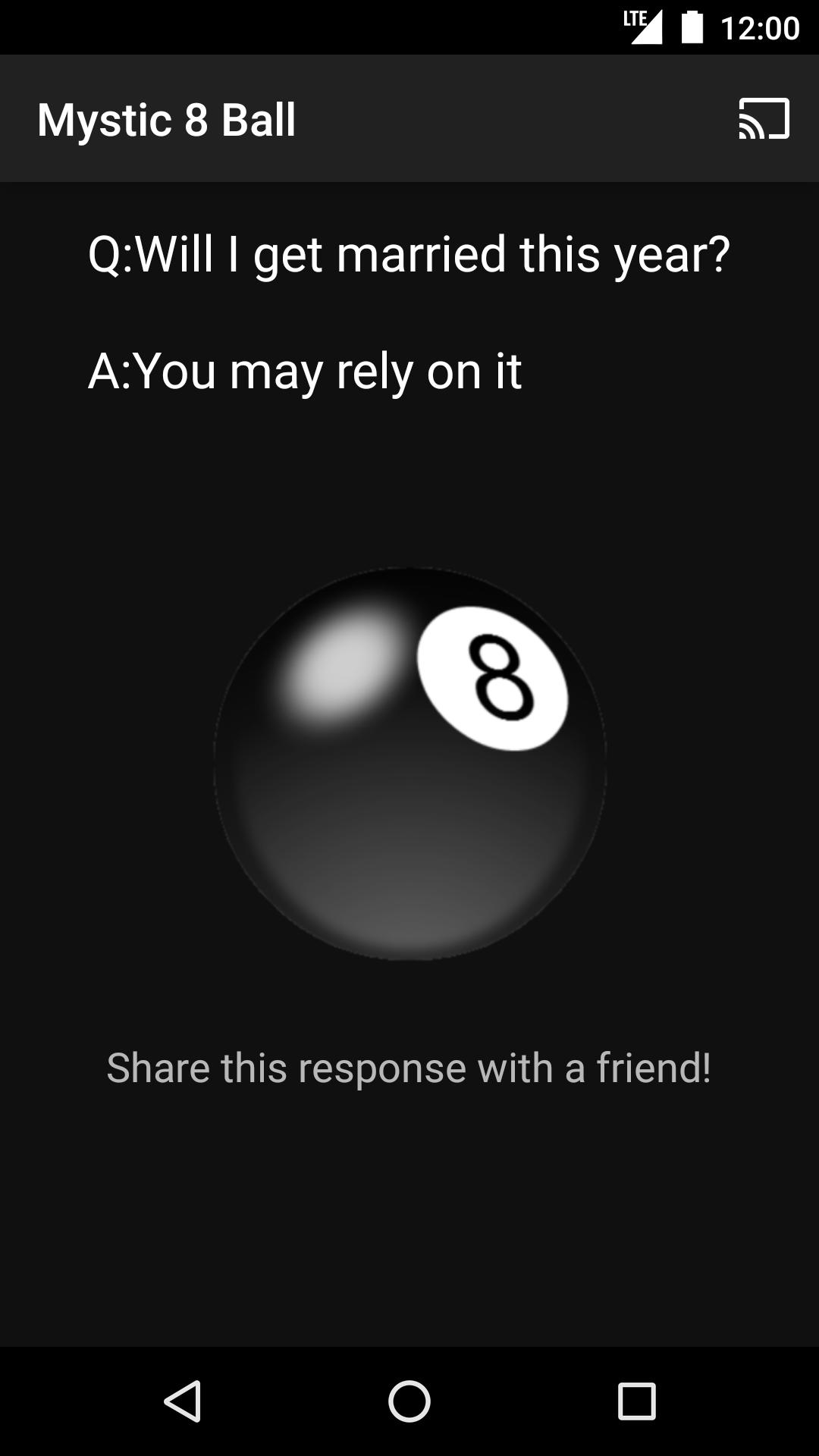 Mystic 8 Ball (Chromecast)
