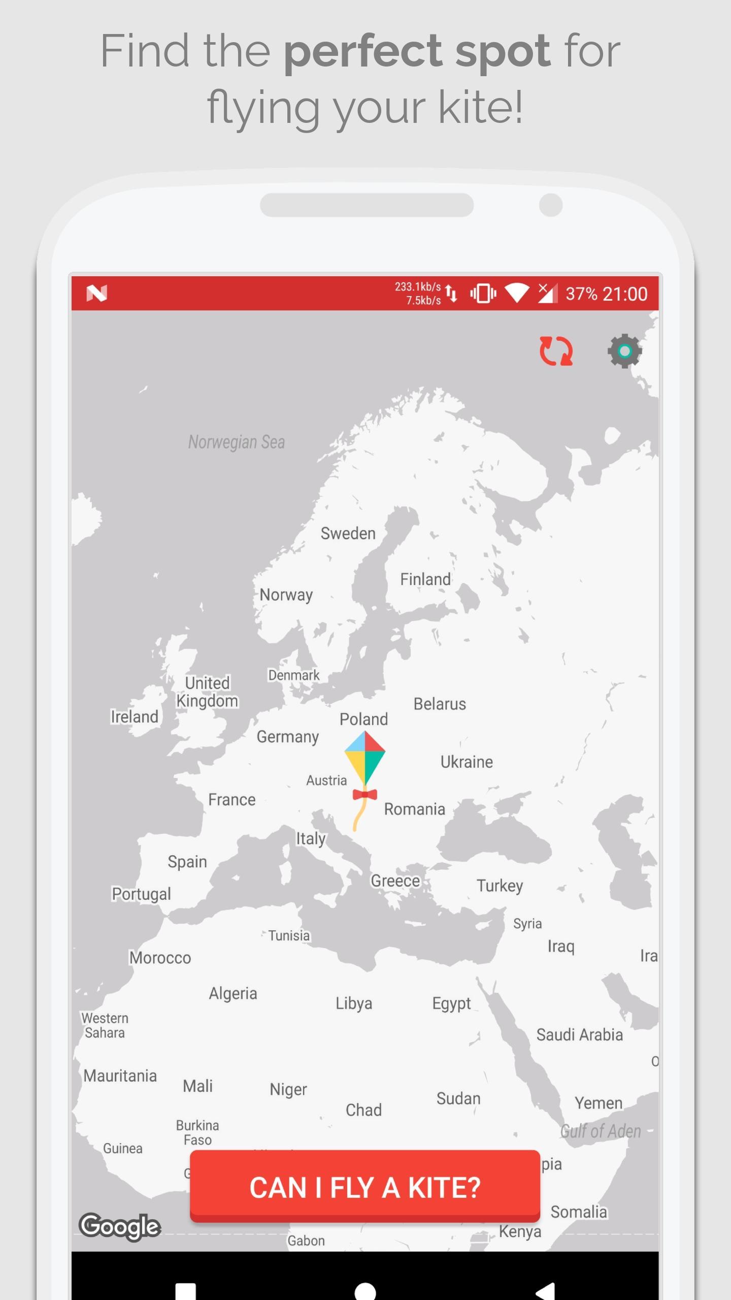 Kite Windspeed Finder