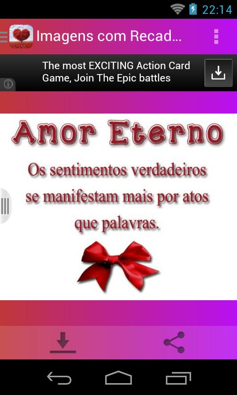 Imagens com Recados de Amor