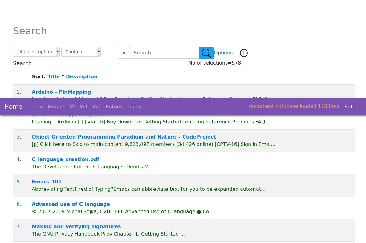 My Digital Library, Documentat