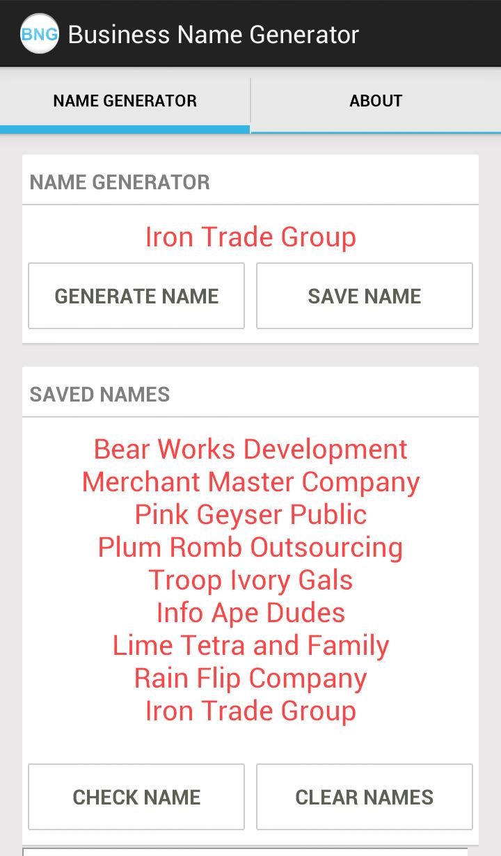 Business Name Generator