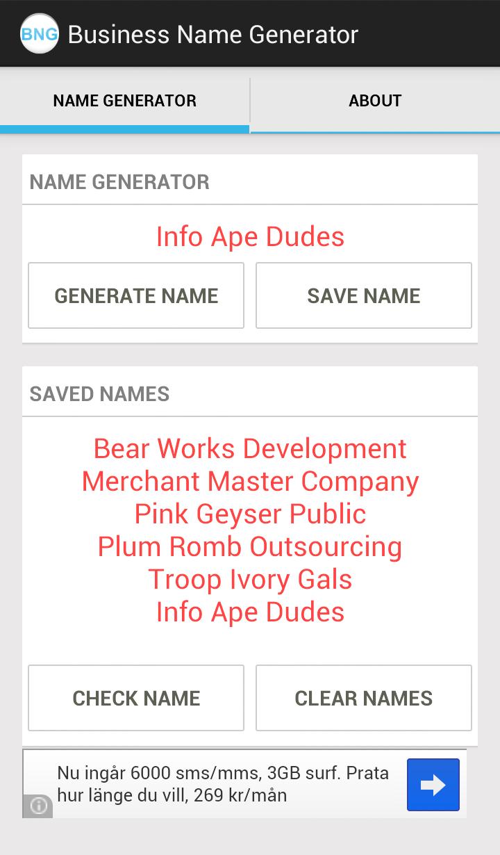 Business Name Generator