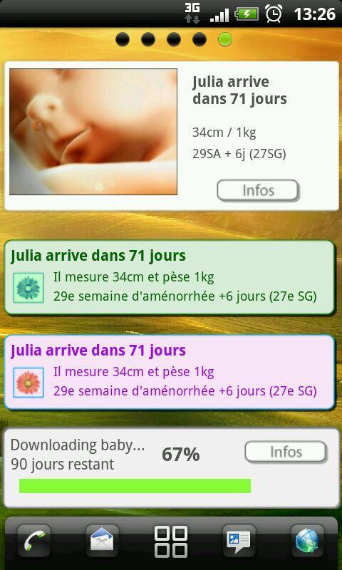 Pregnancy app & widget