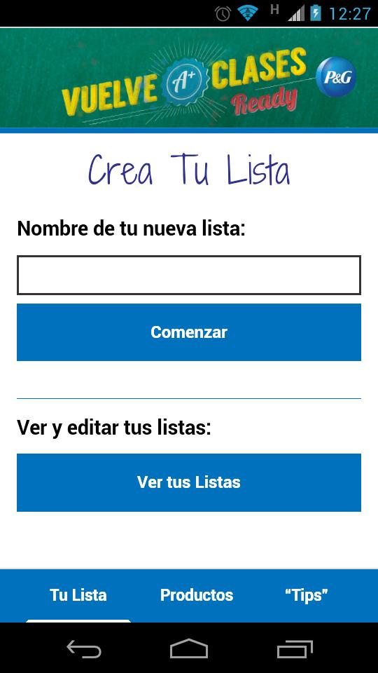 Tu Lista de Shopping - P&G