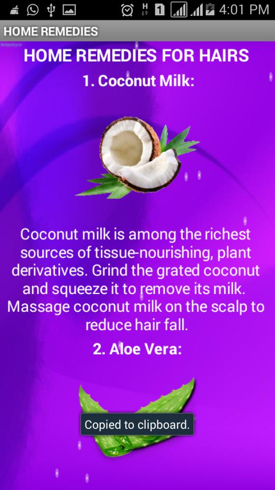 HAIR HOME REMEDIES