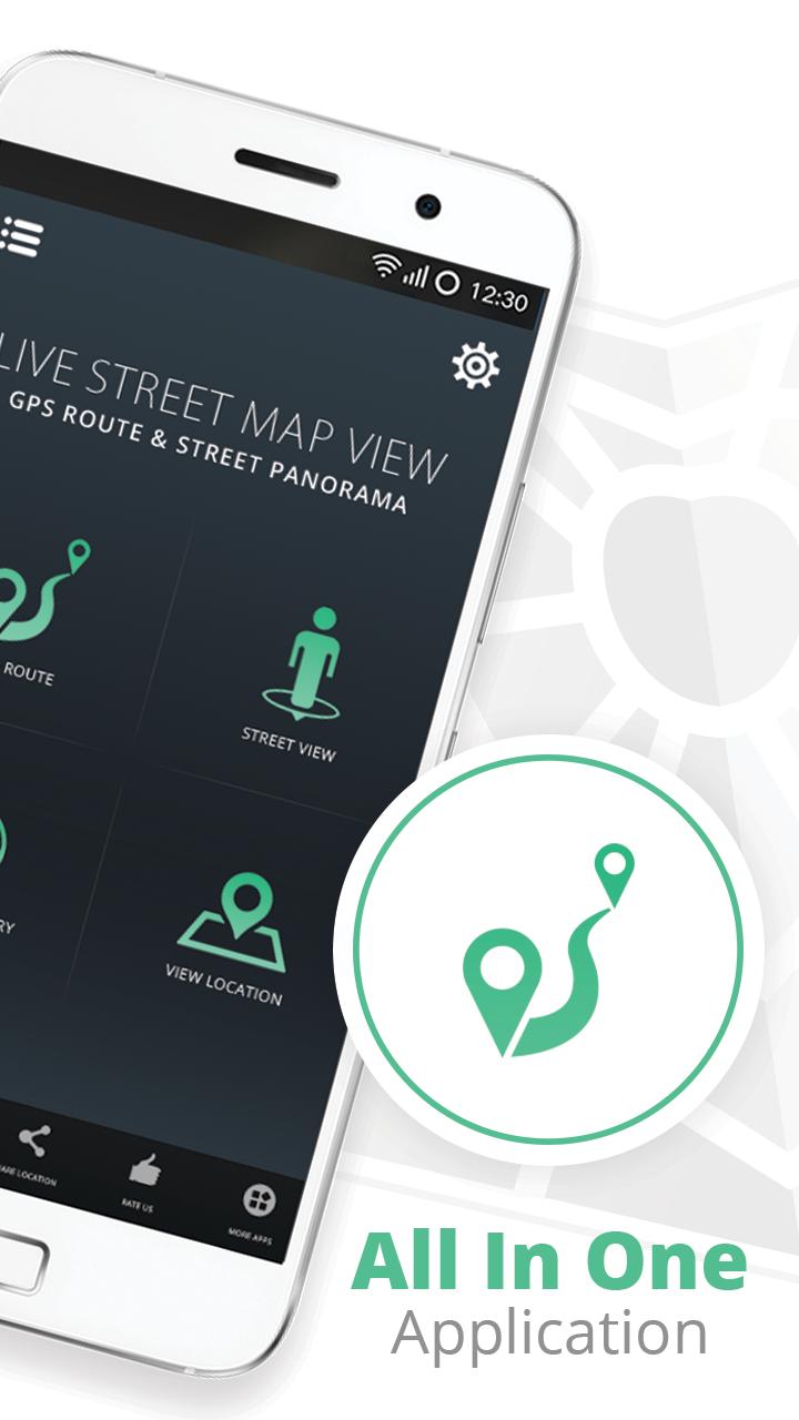 GPS Route Finder - Live Street View , Earth Map