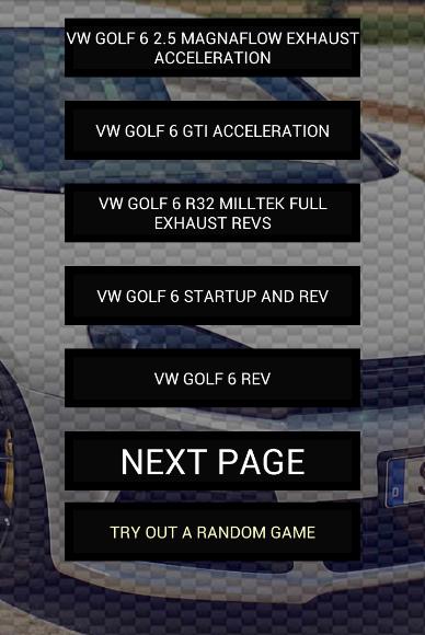 Engine sounds of Golf 7