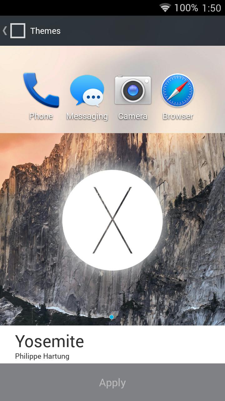 Yosemite (Free) - CM 11 Theme