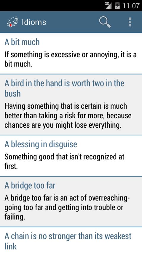 English Idioms / Offline