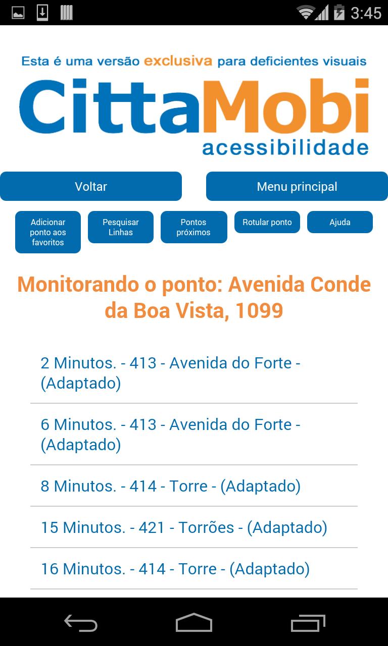 Acessibilidade - CittaMobi