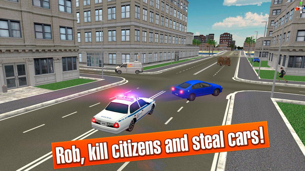 California Crime City Race 3D