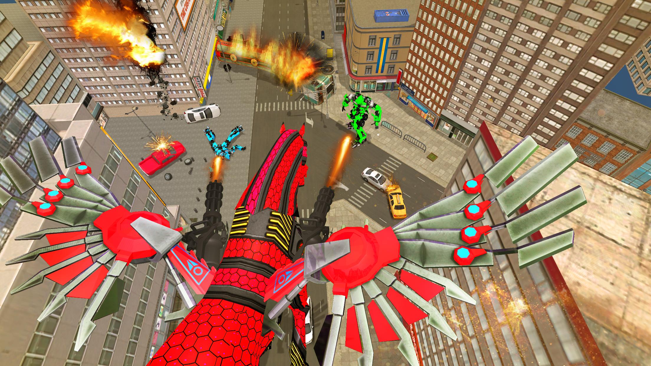 Flying Horse Robot Transformation Simulator