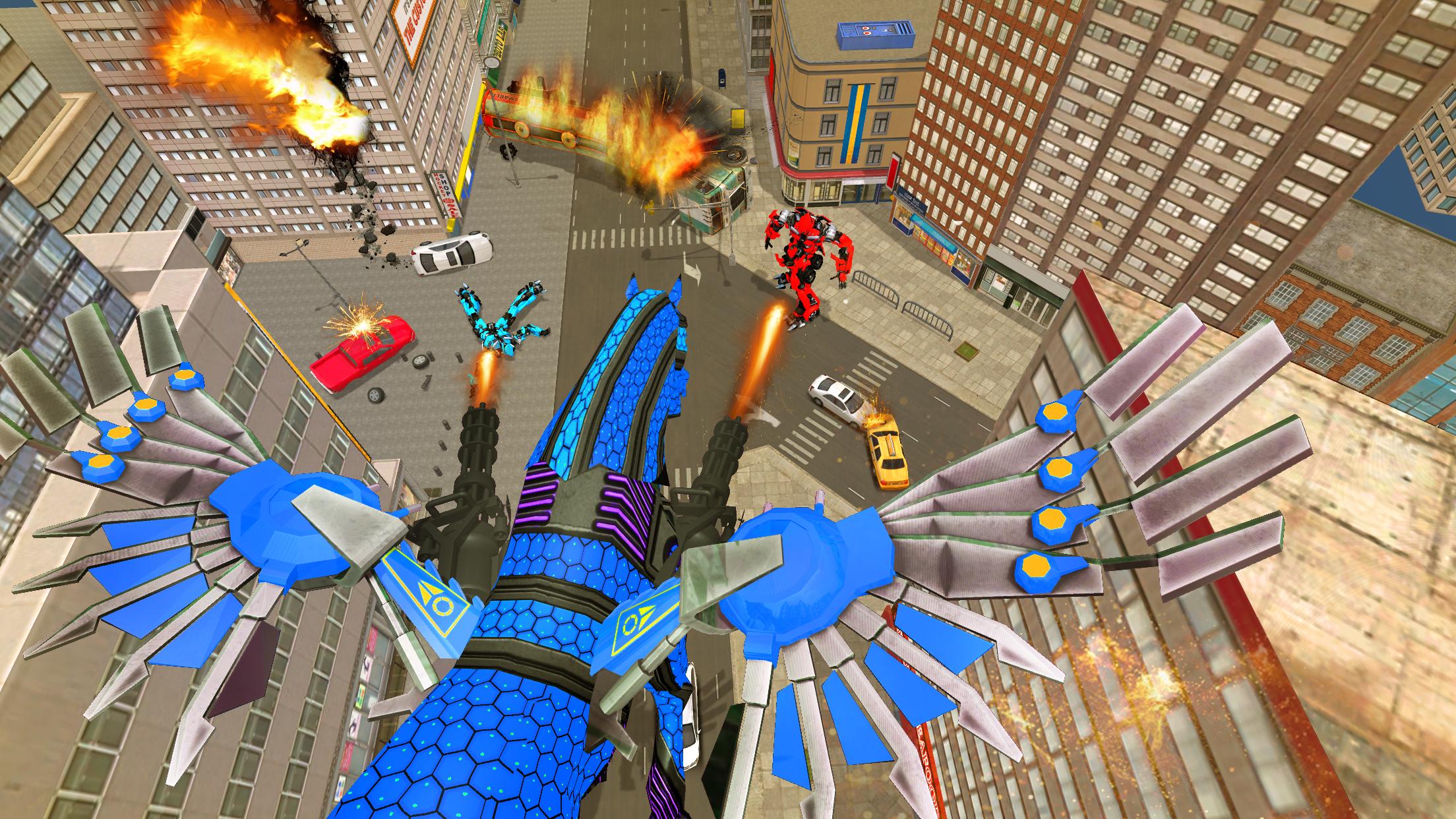 Flying Horse Robot Transformation Simulator