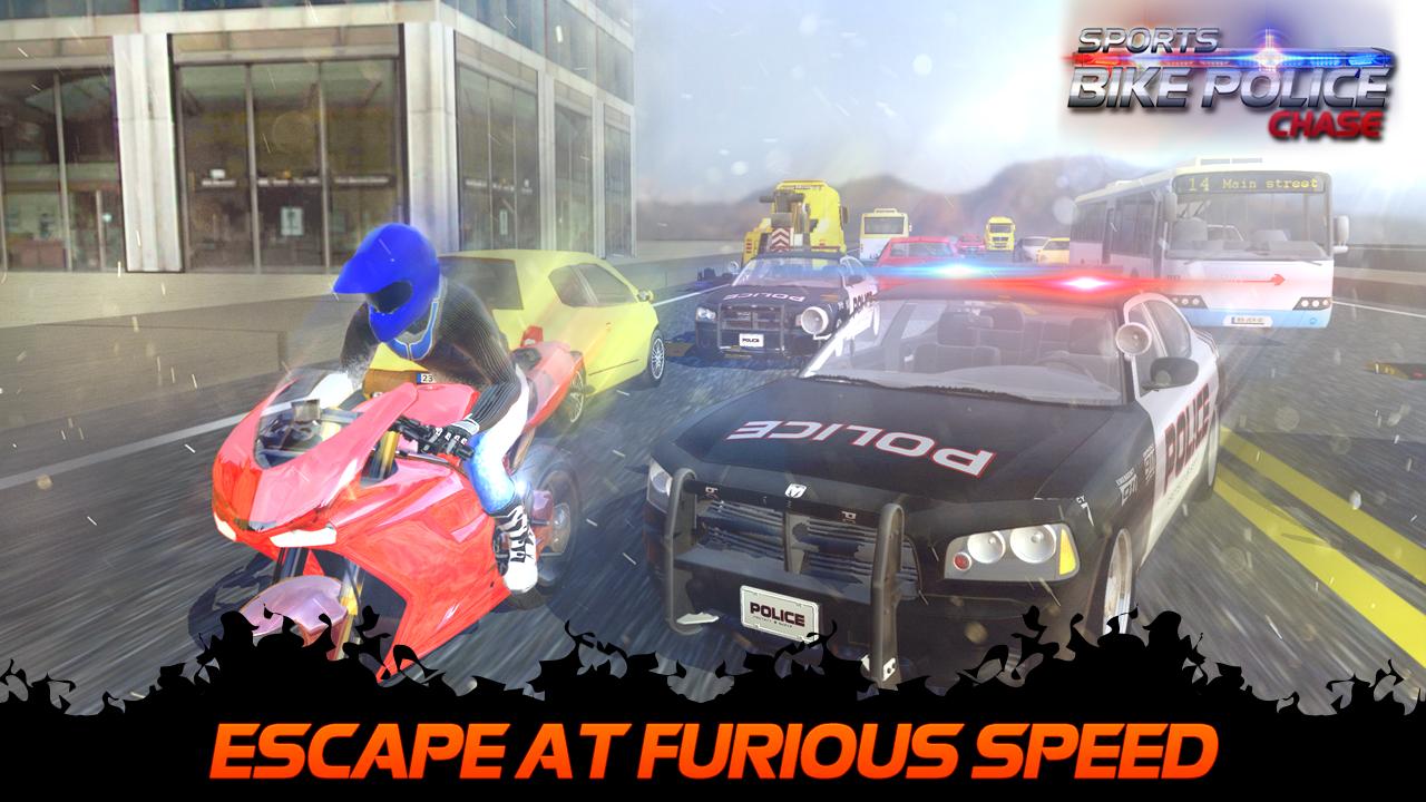 Sports Bike Race Police Chase