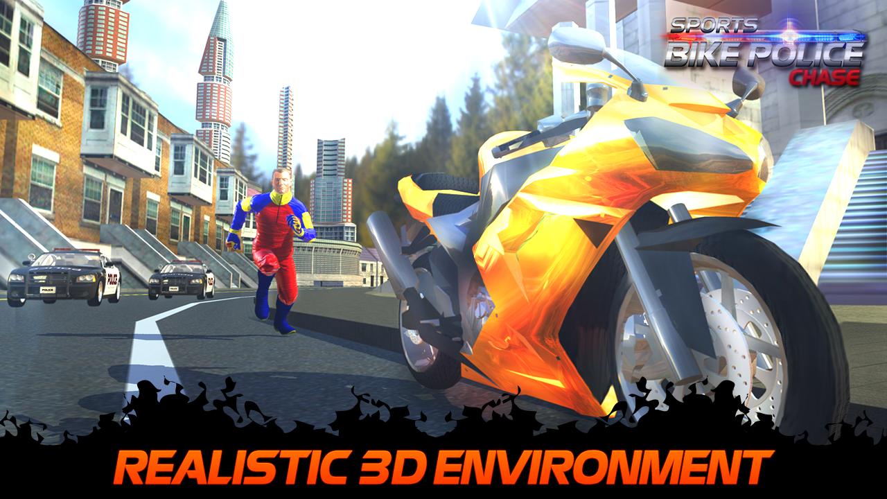 Sports Bike Race Police Chase