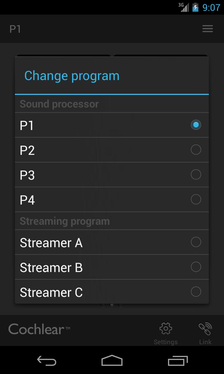 Cochlear Baha Control