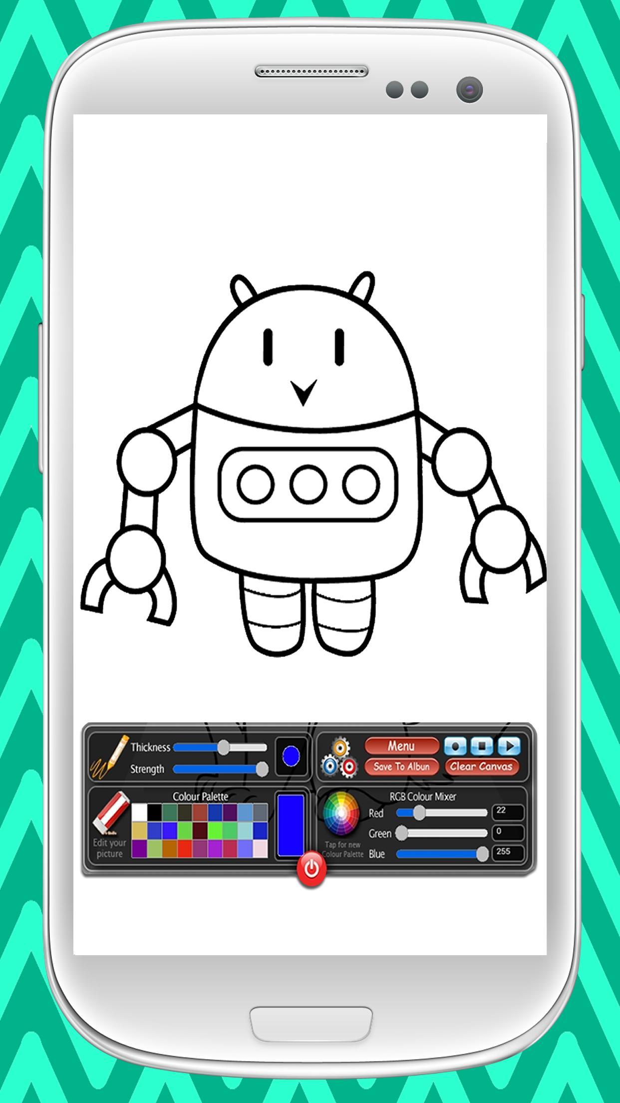 Coloring Book Robots
