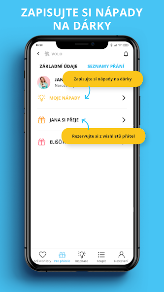 Volo wishlist - Gift registry