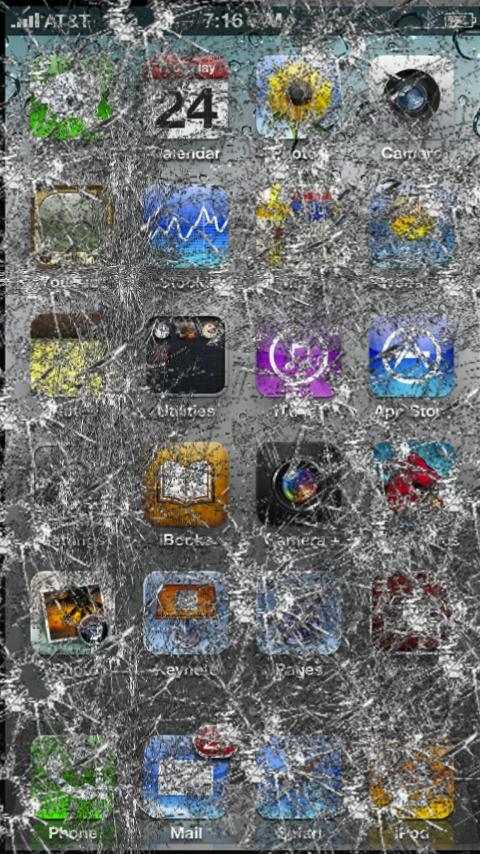 IPhon 7 Cracked Screen