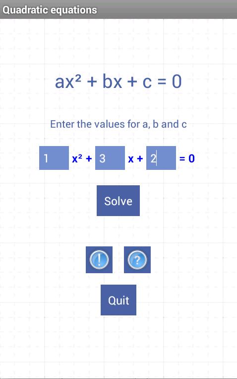 Quadratic equations