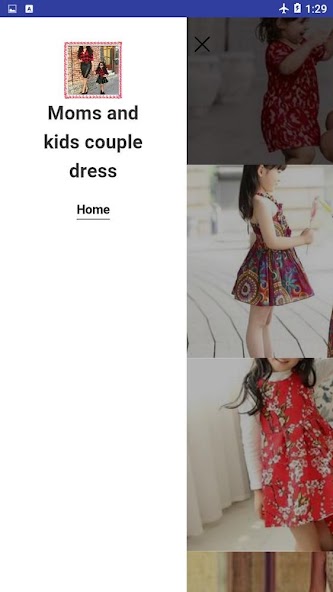 Moms and kids couple dress