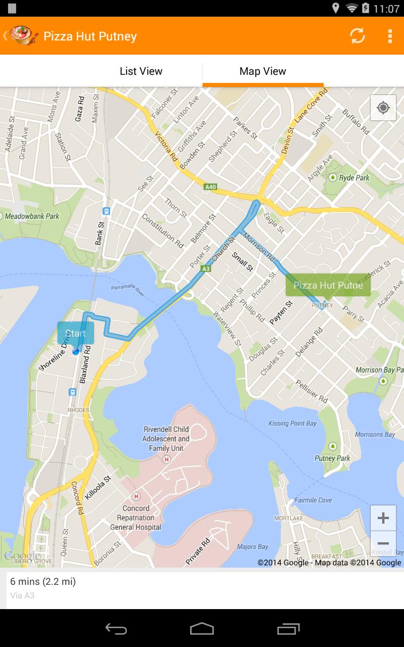 Food Finder: Places to Eat