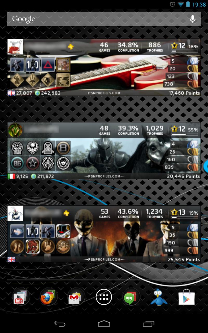 PSN Portable-Id Widget