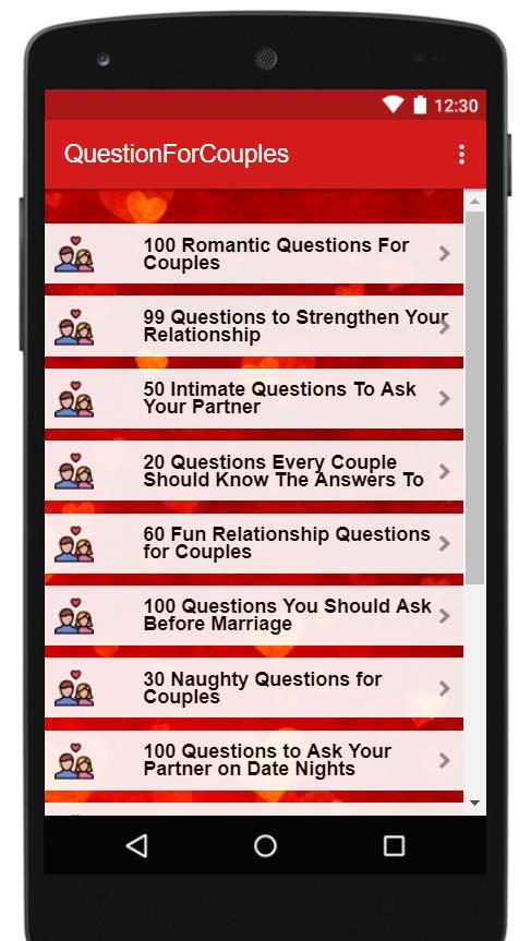 Question for Couples