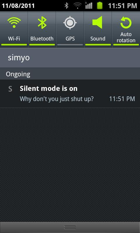 Why don't you just shut up?