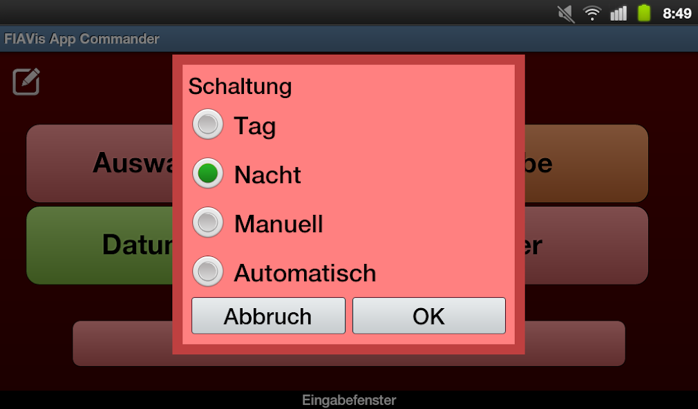 FIAVis App Commander