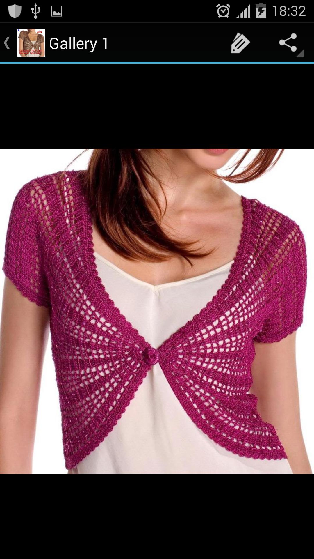 Crochet Pattern Bolero Designs