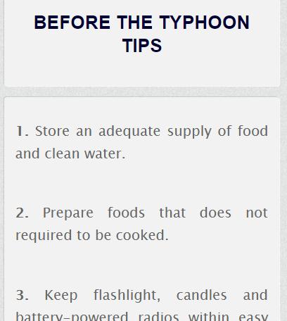 Typhoon Survival Tips