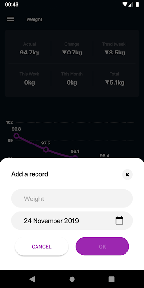 Simple Weight Tracker