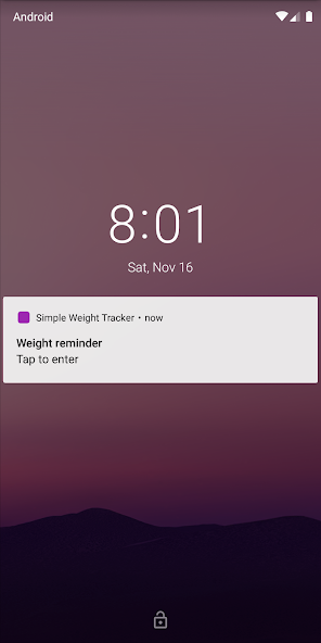 Simple Weight Tracker
