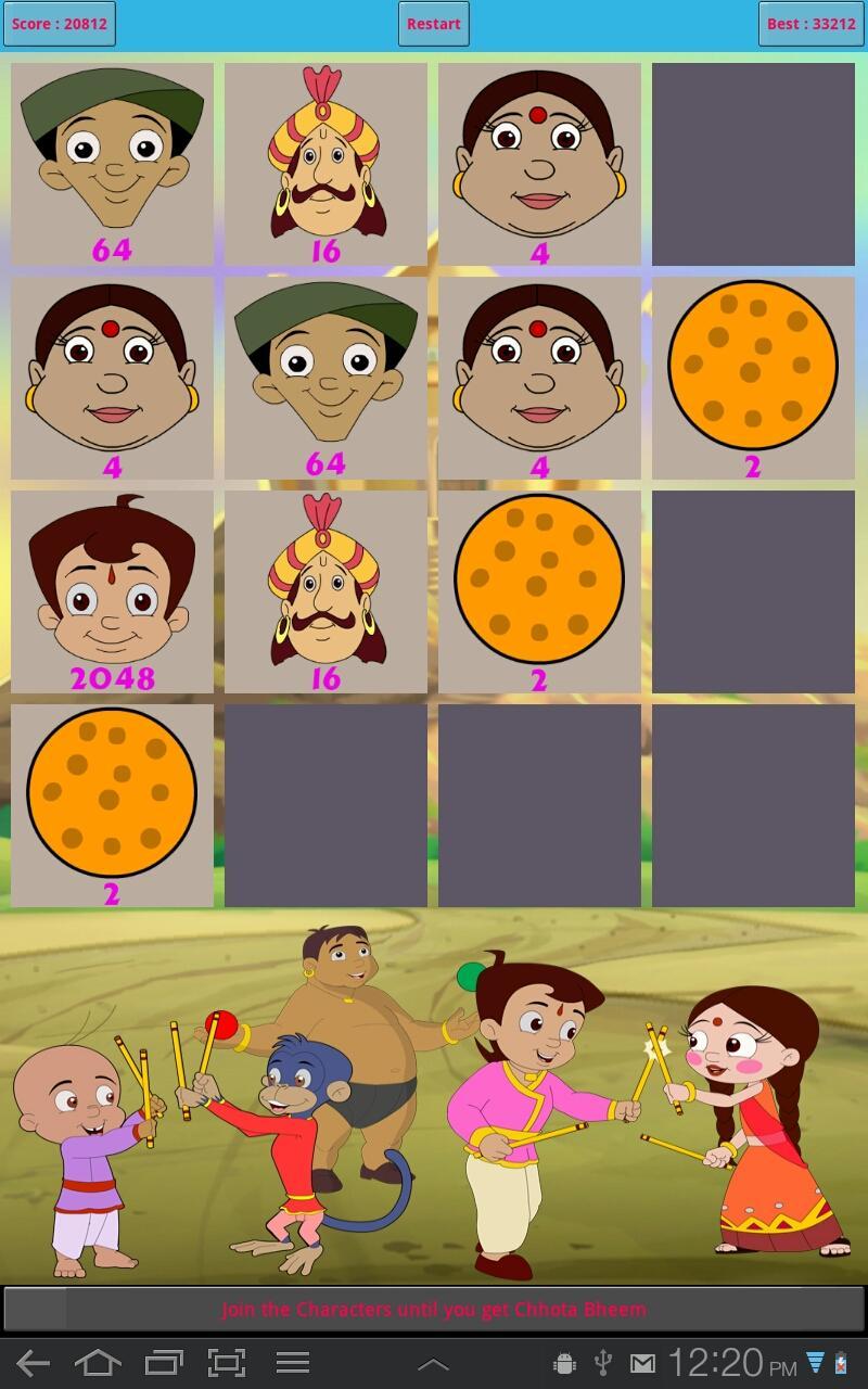 Chhota Bheem 2048 Game