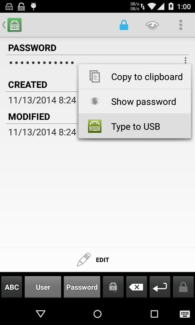 Keepass2 USB Keyboard Plugin
