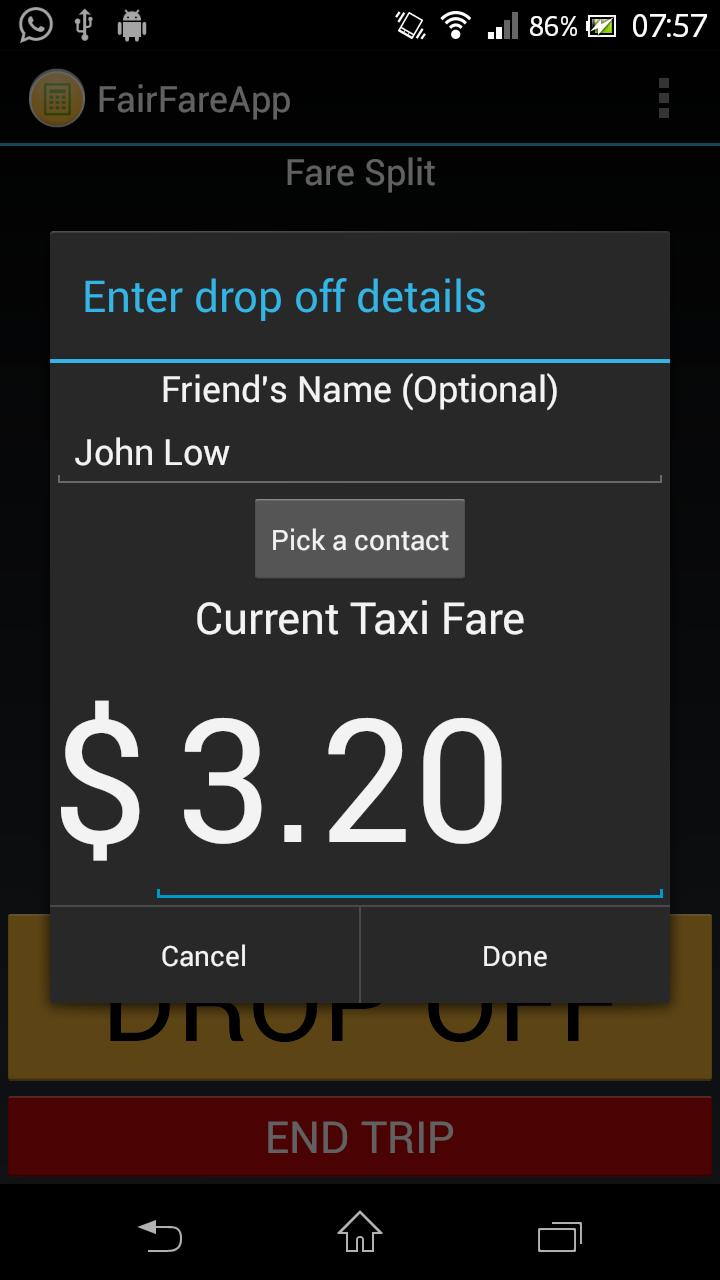 Fair Taxi Fare Splitter