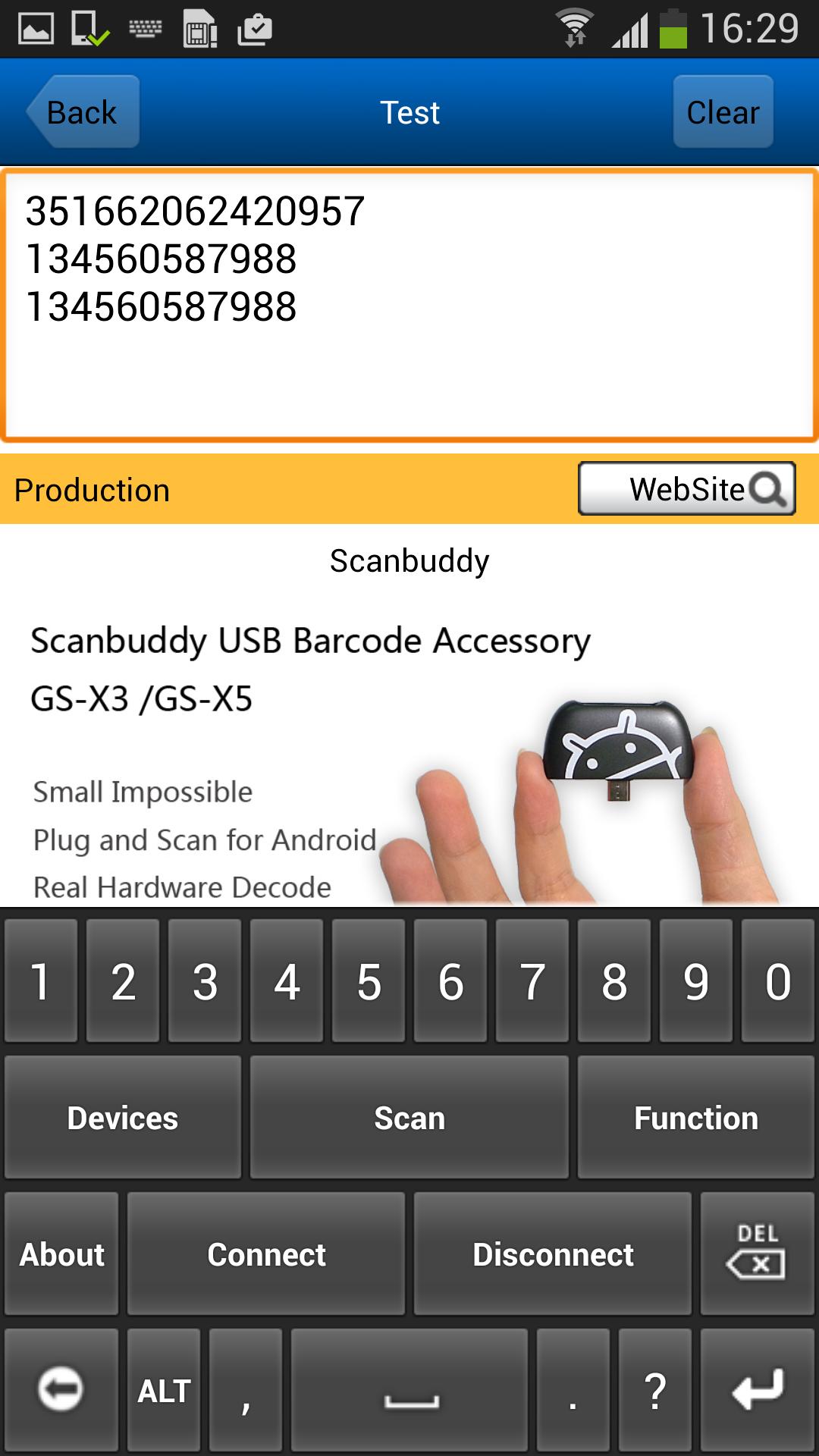 Generalscan Keyboard