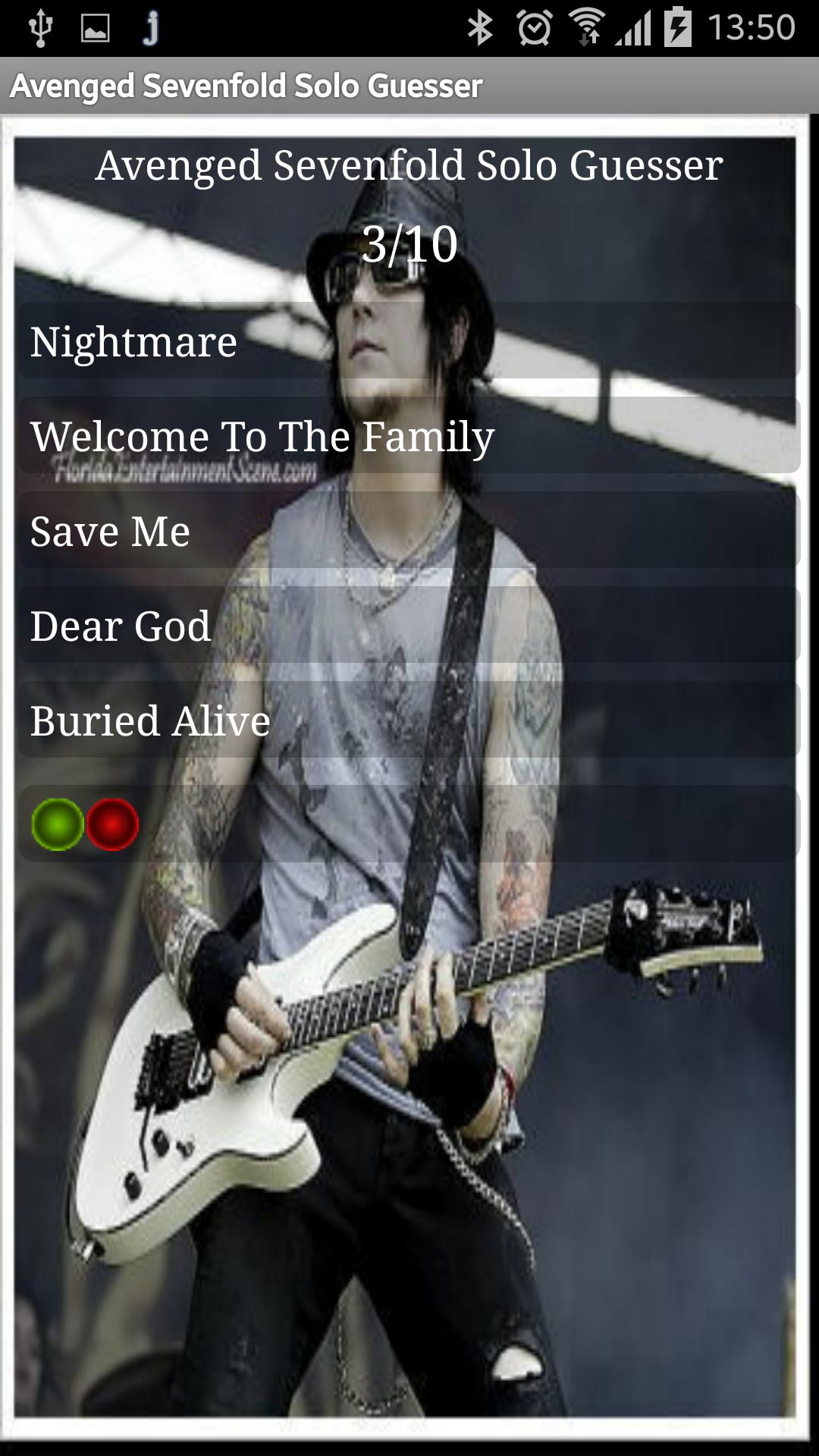 Avenged Sevenfold Solo Guesser