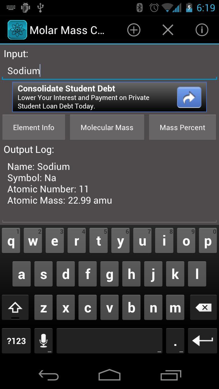 Molar Mass Calculator