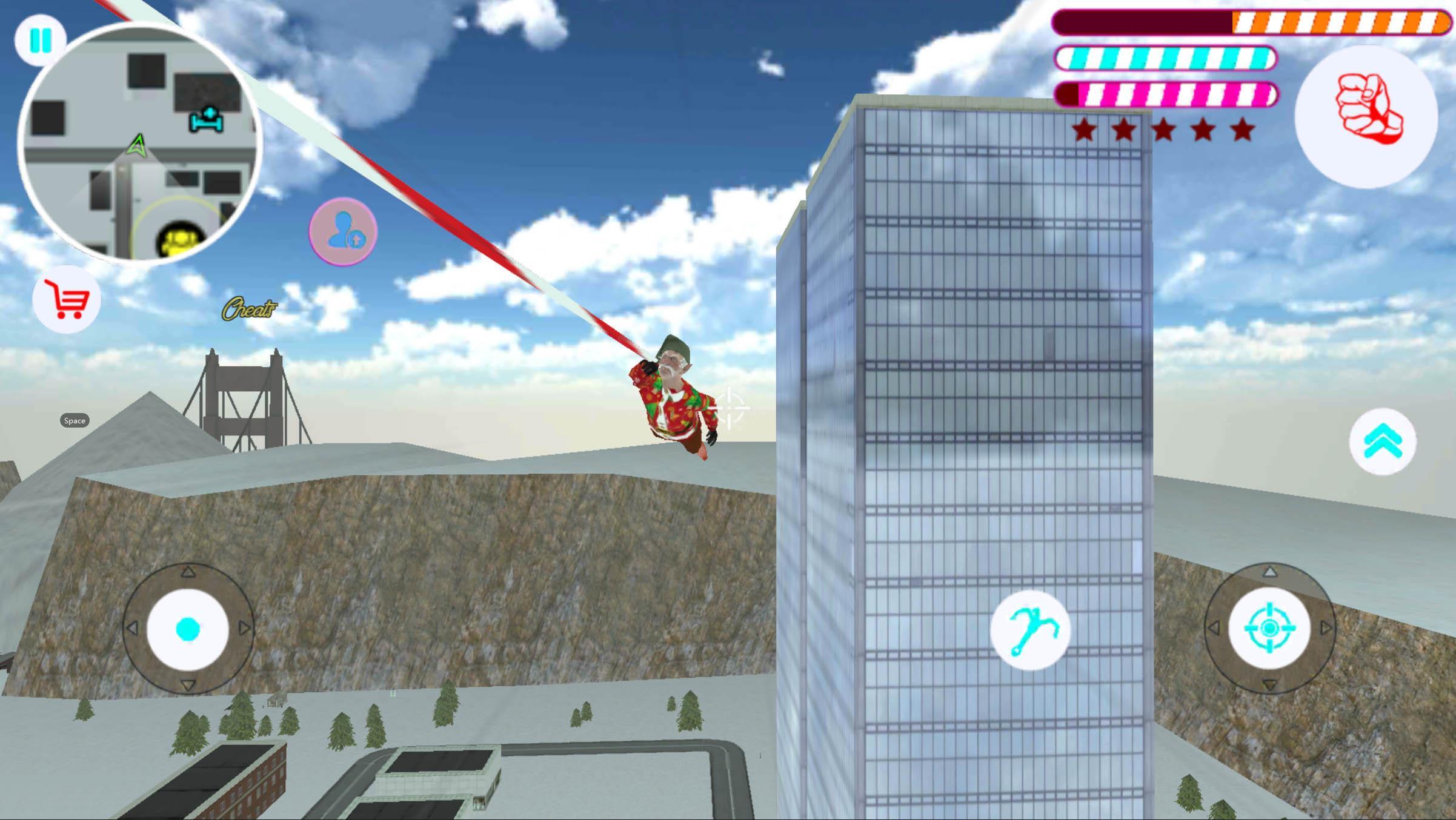Santa Claus Rope Hero Crime Simulator: Crime Games