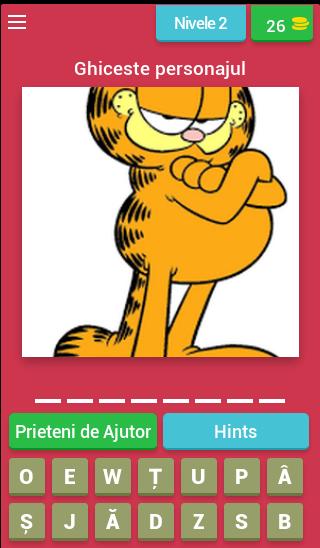 Ghiceste personajul animat