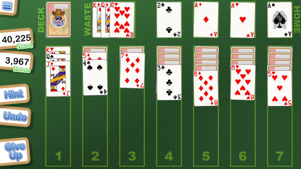 Crystal Klondike Solitaire