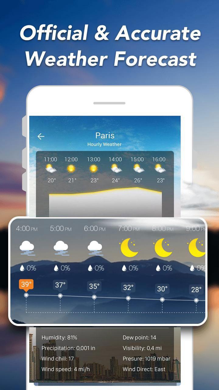 weather  forecast clock and widget for android
