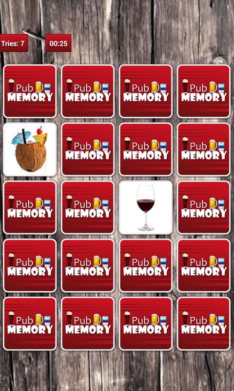 Pub Memory Game