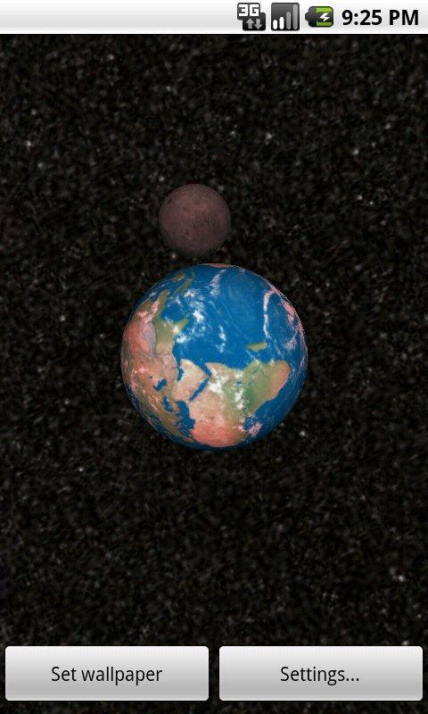 Solar System 3D Wallpaper Lite